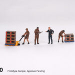 Figurine: UPS Driver and workers