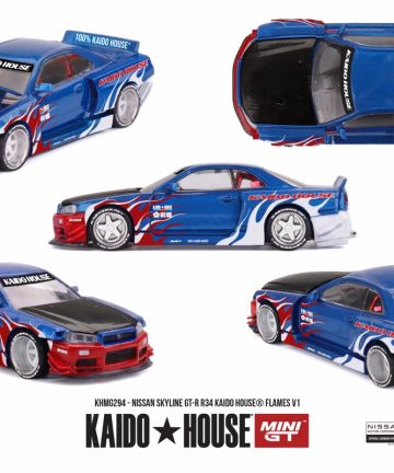 Nissan Skyline GT-R R34 Kaido House Flames V1
